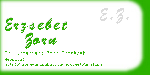 erzsebet zorn business card